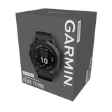 Garmin fēnix® 7X Pro – Sapphire Solar Edition Carbon Gray DLC Titanium with Black Band