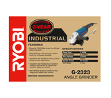 Ryobi Angle Grinder 230 mm 2300 W  G-2323