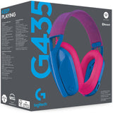 Logitech G435 Lightspeed Wireless Gaming Headset - Blue & Purple