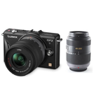 Panasonic Lumix DMC-GF2K 14-42mm/45-200mm Lens Black