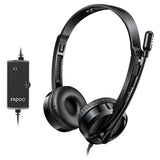 Rapoo H120 USB-A Wired Stereo Headset Black