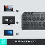 Logitech MX Keys Mini Wireless Illuminated Keyboard Graphite