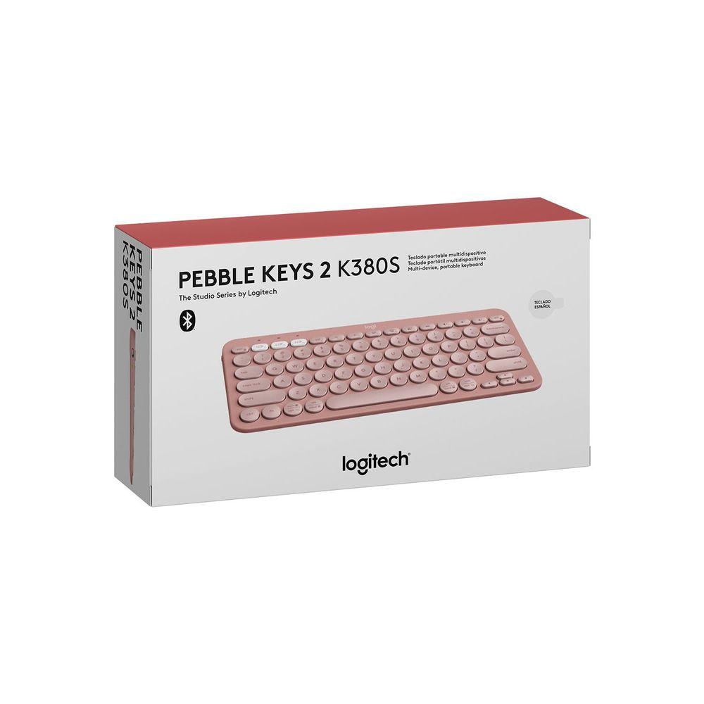 Logitech Pebble Keys K380s Bluetooth Keyboard Rose – New World