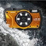 Ricoh WG-6 Digital Compact Camera (Orange)