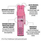 Sabre Red Pink Compact Pepper Spray with Clip (P-22-PK-OC)