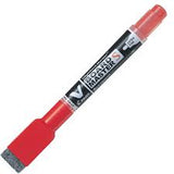 PILOT V Board Master Slim Extra Fine Whiteboard Marker with Eraser and Magnet - RED