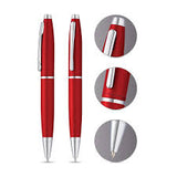 Cross Calais Ballpoint Pen Metallic Crimson Chrome Trim - AT0112-19