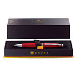 Cross Calais Ballpoint Pen Metallic Crimson Chrome Trim - AT0112-19