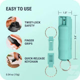 SABRE Pepper Spray with Quick Release Key Ring Mint (HC-14-MT-02)
