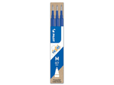 Pilot Frixion Clicker/Ball 0.7mm Erasable Pen Refills Blue - 3 Pack