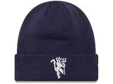 Manchester United Seasonal Beanie Navy/Silver Cuff