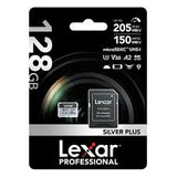 Lexar 128GB Professional Silver Plus microSDXC UHS-I Memory Card