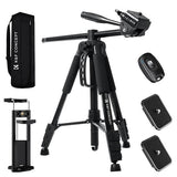 K&F Overhead-Vlogger 185cm Tripod with Monopod & Horizontal Arm - KF09.184