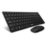 Rapoo 9320M Multi-Mode Ultra-Slim Wireless Keyboard and Mouse Combo - Black