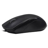 Rapoo N1200 Silent Wired Mouse - Black