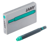 LAMY T10 Fountain Pen Ink Cartridges 5 Pack - Green