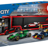 60445 LEGO® City F1® Truck with RB20 & AMR24 F1® Cars