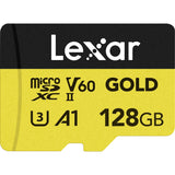 Lexar 128GB Professional Gold microSDXC UHS-II Memory Card