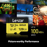 Lexar 128GB Professional Gold microSDXC UHS-II Memory Card