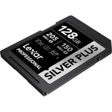 Lexar 128GB Professional Silver Plus UHS-I SDXC Memory Card (205 MB/s)