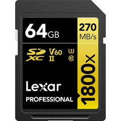 Lexar Professional 1800x UHS-II SDXC 64GB – New World