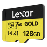 Lexar 128GB Professional Gold microSDXC UHS-II Memory Card
