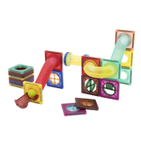 edu-matic Mini-Mags 45 Piece Magnetic Marble Track Tiles Set