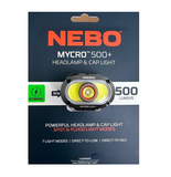Nebo Mycro 500+ Rechargeable Headlamp & Cap Light