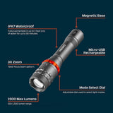 Nebo Davinci 1500 Rechargeable Flashlight