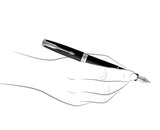 Parker Sonnet Matte Black Chrome Trim Fountain Pen - NS1931522