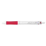 Pilot Acroball Pure White Pen 1.0 - Red Ink