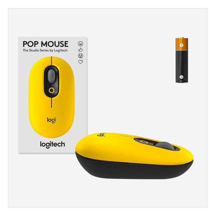 Pop Mouse Logitech POP Mouse with emoji Mouse - Yellow – New World