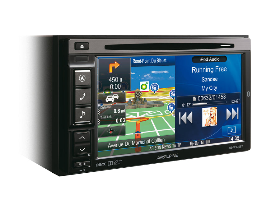 Alpine CDE-W296BT Bluetooth 2Din Car Radio, Black – New World