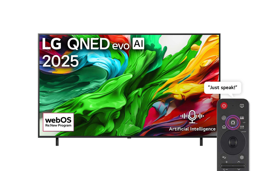 LG TV 55” 4k QNED 120hz LG 55'' QNED 4K UHD MiniLED 120HZ Smart TV with Magic Remote, HDR