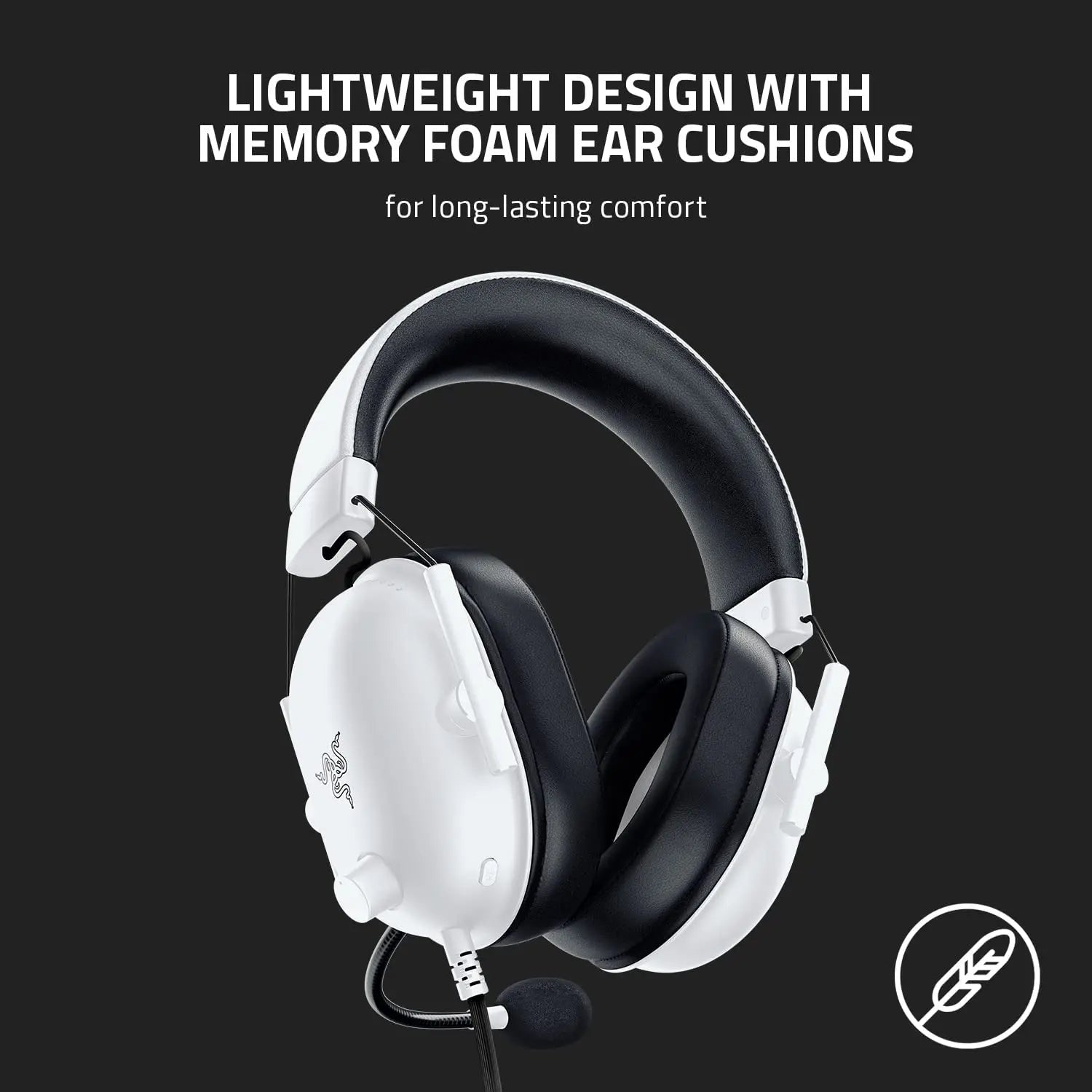 Razer Blackshark V2 X Gaming Headset - White – New World Razer Blackshark V2 X Gaming Headset - White – New World