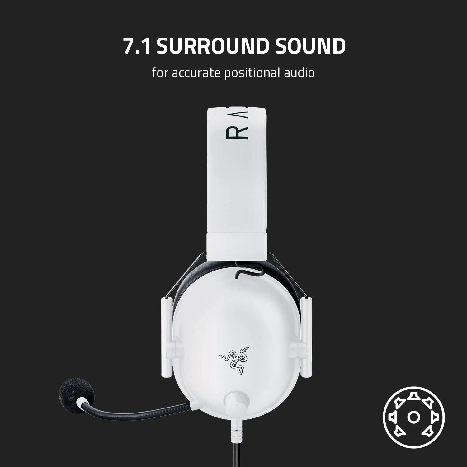 Razer Blackshark V2 X Gaming Headset - White – New World Razer Blackshark V2 X Gaming Headset - White – New World