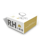 Metalmorphose Metal Keyring - Rhino White