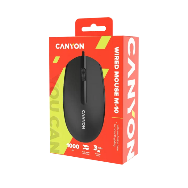 Cnn 10 Mouse Canyon CM-10 Wired Mouse Black – New World