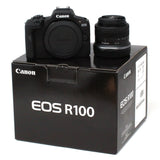 Canon EOS R100 Mirrorless Camera + RF-S 18-45mm Lens