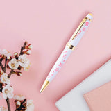 Cross Bailey Light™ Cherry Blossom Glossy White Resin Ballpoint Pen - AT0742-15