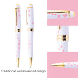 Cross Bailey Light™ Cherry Blossom Glossy White Resin Ballpoint Pen - AT0742-15