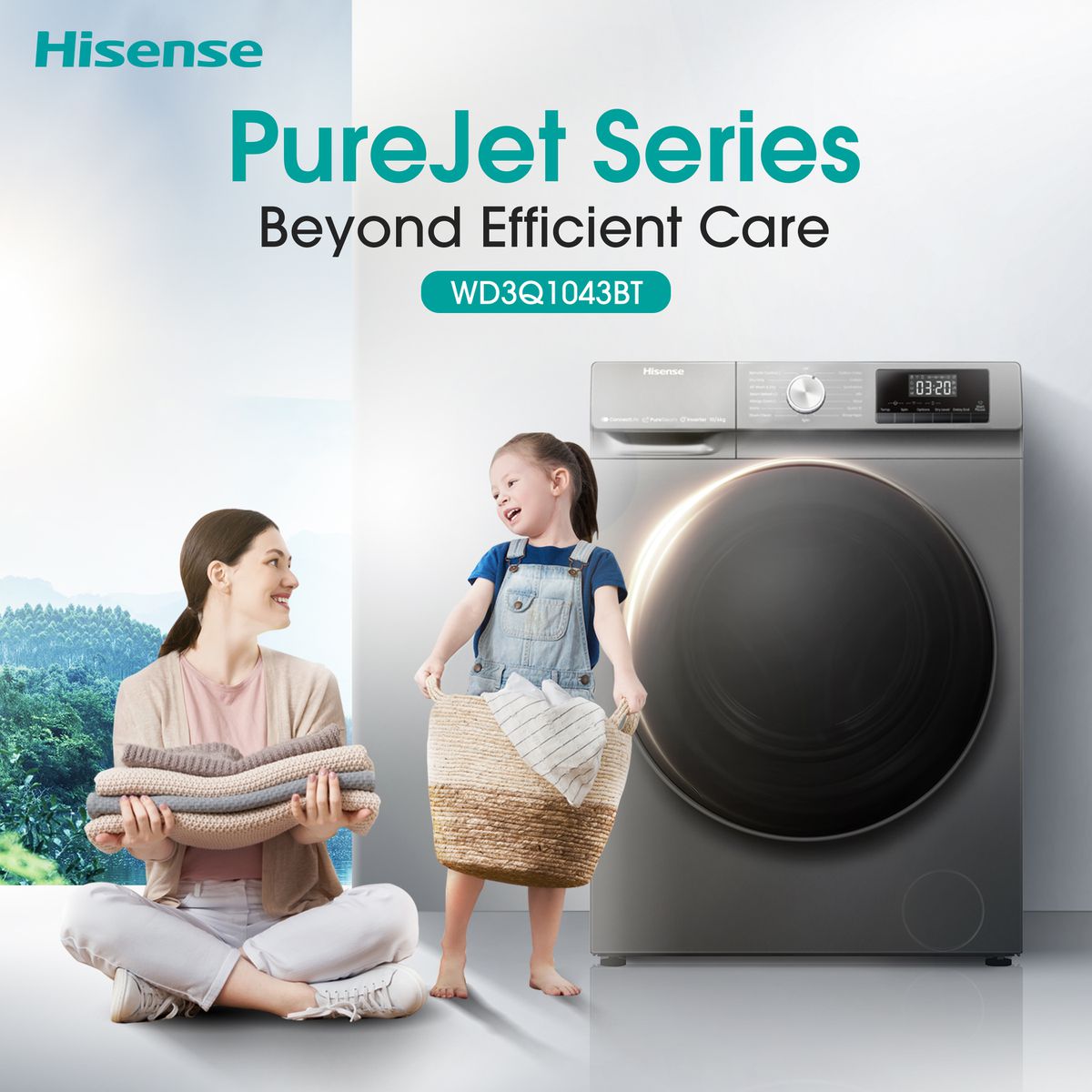 Hisense WD3Q1043BT 10kg/6kg SMART Washer-Dryer Combo