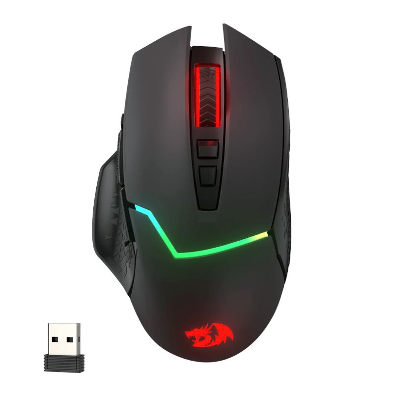 Redragon M690 MIRAGE PRO 8000 DPI Wireless Gaming Mouse – Black
