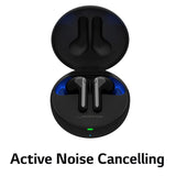 LG HBS-FN7 TONE Free Active Noise Cancelling Wireless Earbuds UV Nano Cleaning - Black