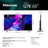 Hisense 65U7K Quantum ULED 4K TV - 65"