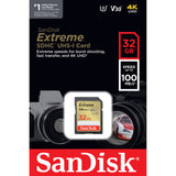 SanDisk Extreme 32GB UHS-I SDXC Memory Card (100MB/s)