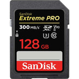 SanDisk Extreme Pro 128GB UHS-II V90 SDXC Memory Card (300MB/s)