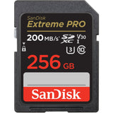 SanDisk Extreme Pro 256GB UHS-I V30 SDXC Memory Card (200MB/s)