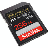SanDisk Extreme Pro 256GB UHS-I V30 SDXC Memory Card (200MB/s)