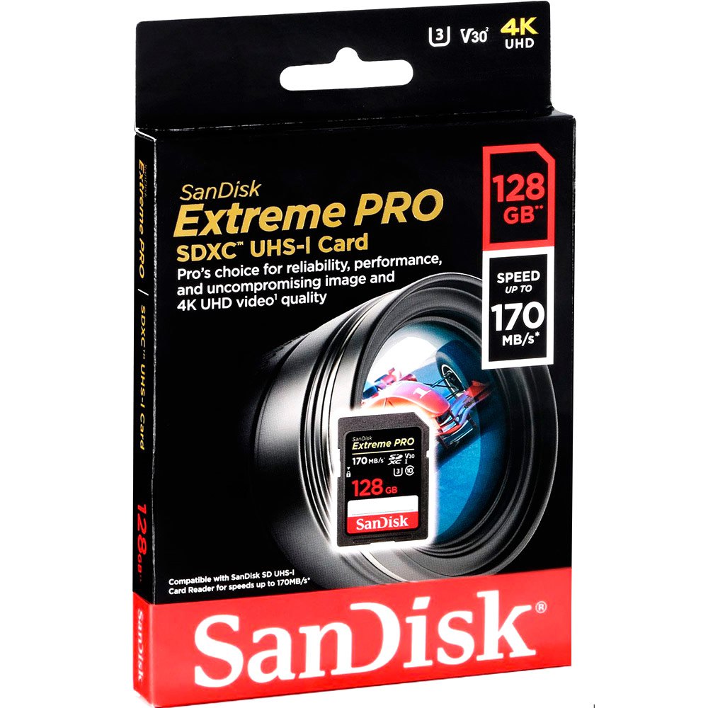 SanDisk 128GB Extreme Pro Micro SD Card (SDXC) UHS-II U3 +